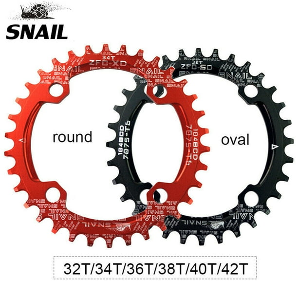 SNAIL 104bcd MTB Bike Chainring 30-42T Round/Oval Narrow Wide Bicycle Chain Ring SNAIL 104bcd MTB Bike Chainring 30-42T Round/Oval Narrow Wide Bicycle Chain Ring
